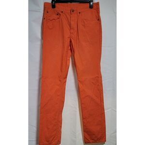 Polo Ralph Lauren Pants Mens 30x32 Orange Varick Slim Straight Fit Chino Preppy